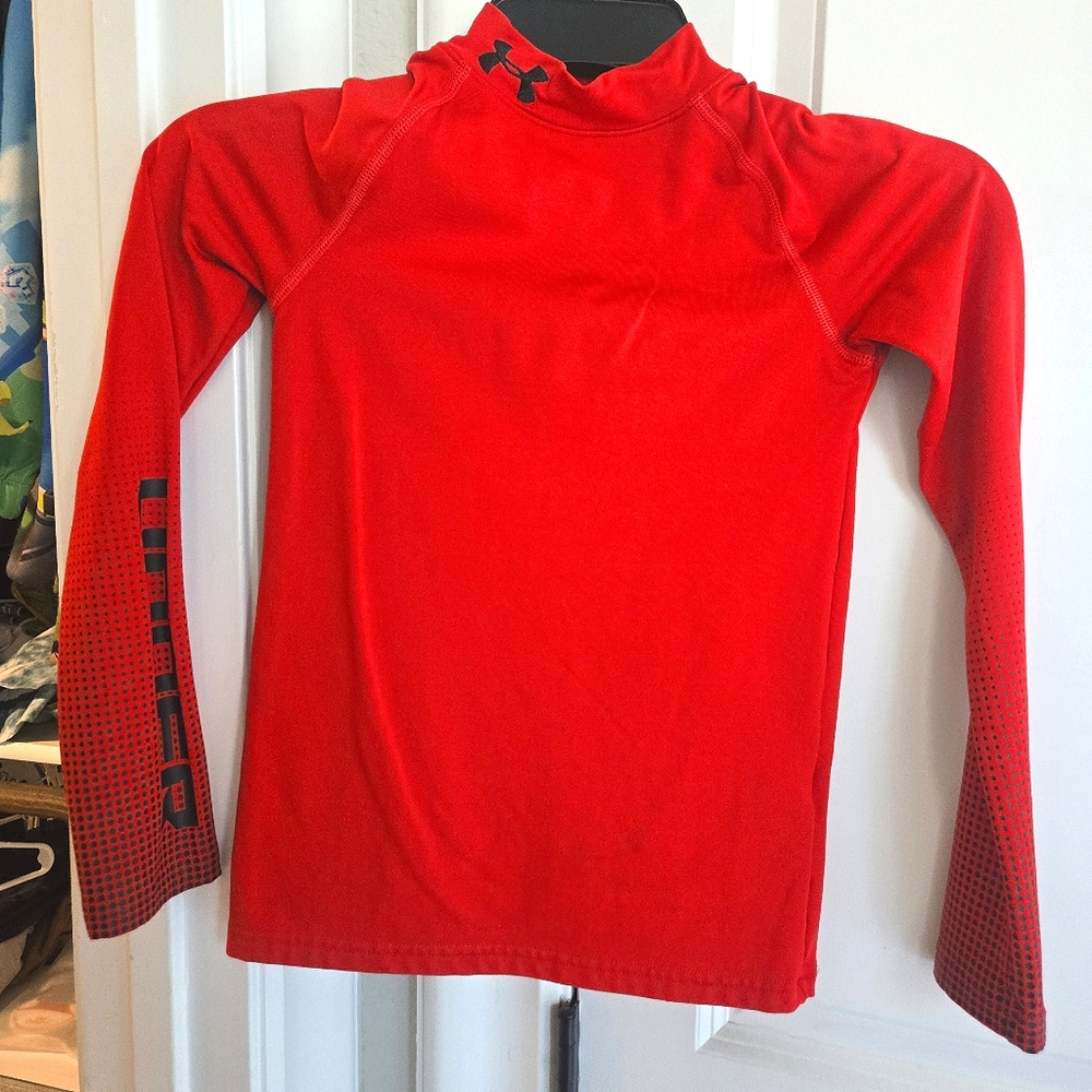 Under Armour Kids Red Long Sleeve Shirt